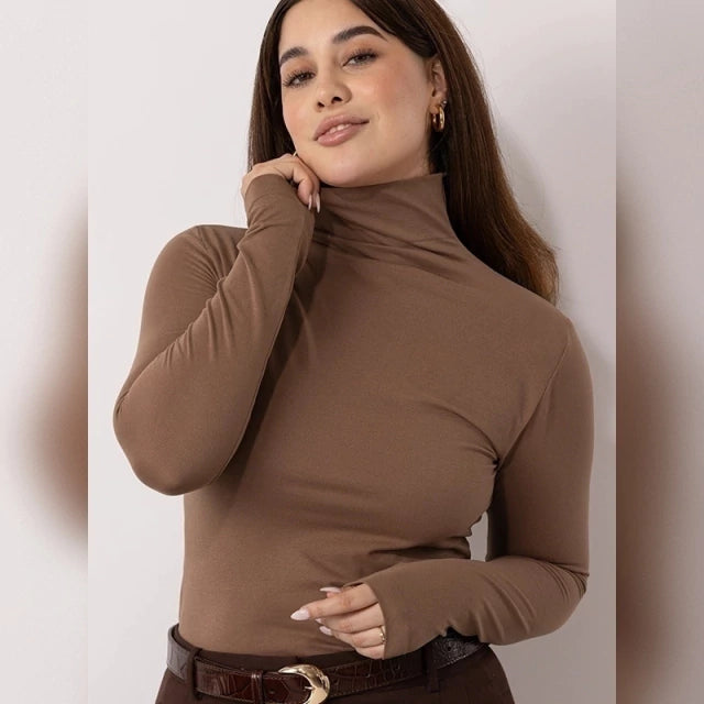 Camiseta Térmica Cuello Alto Mousse de Microfibra Opaca